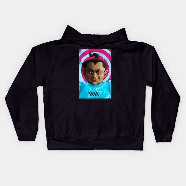 Oompa Loompa Blue Kids Hoodie by metmangindaan